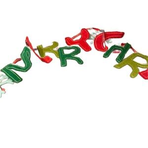 Merry Christmas letter banner